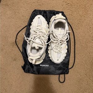 Cream Balenciaga runner sneakers